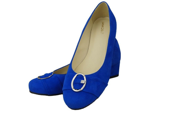 Dámská obuv Azure Natural Leather Suede pumps 135 ElitaBut