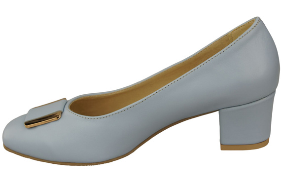 Dámská obuv Dámské lodičky Přírodní kůže 187 Světle modrá ElitaBut