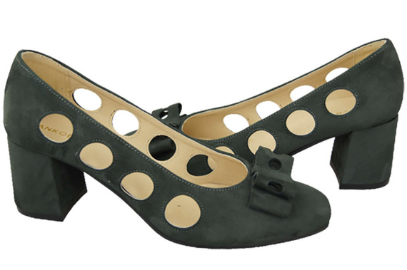 Dámská obuv Graphite Leather Suede Natural Leather 182 ElitaBut