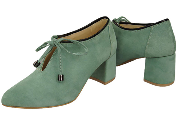 Dámská obuv Mint kožené velurové boty 183 ElitaBut