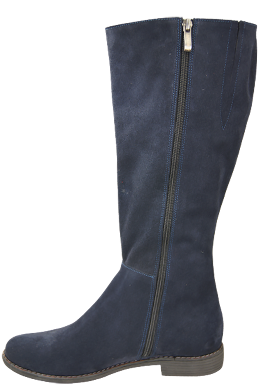 Dámské boty Navy blue leather Velour 153 ElitaBut