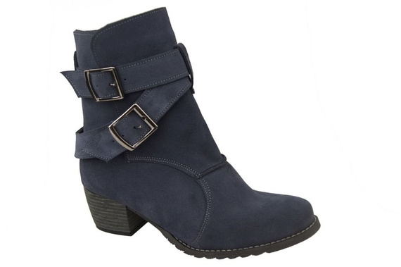 Dámská obuv Obuv Natural Leather Velour Graphite 119 ElitaBut