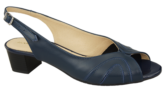 Dámská obuv Přírodní kůže Sandály Navy blue 991 ElitaBut