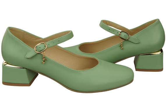 Dámská obuv Dámské lodičky s páskem Mint Přírodní kůže 202 ElitaBut