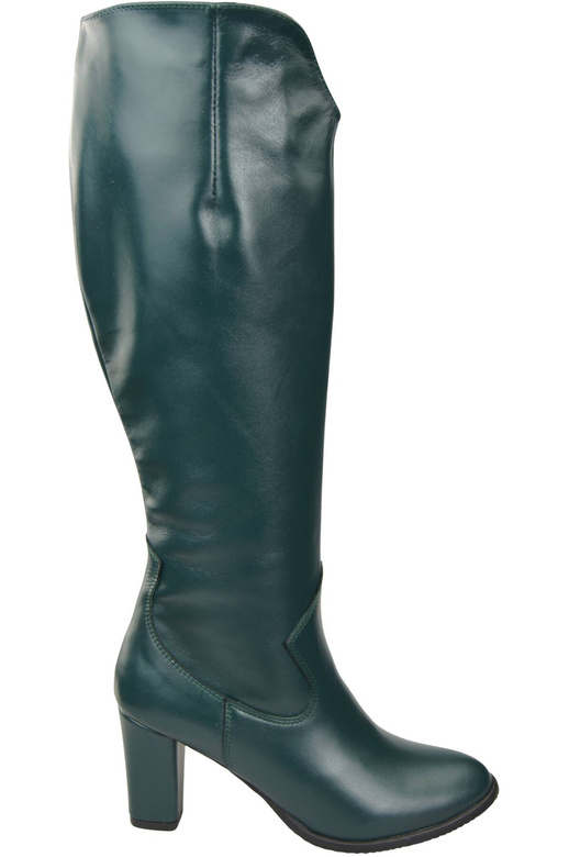 Stylová obuv Dámské kozačky Malachite Stiletto z přírodní kůže 211 ElitaBut