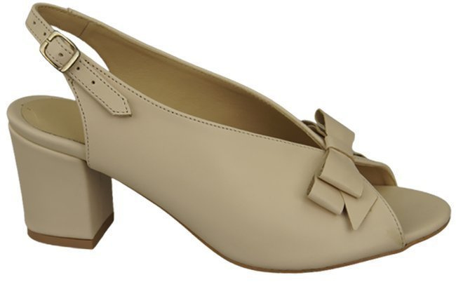 Dámské sandály Beige Faced Leather 148 L ElitaBut