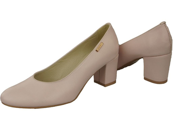 Dámská obuv Pumpkin Pink Powder Natural Grain Leather 125 ElitaBut