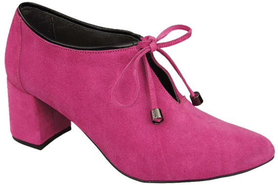 Dámské boty Boty Fuchsia Natural Velour Leather 183 ElitaBut