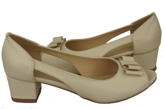 Dámská obuv Sandály béžové přírodní kůže 145 ElitaBut