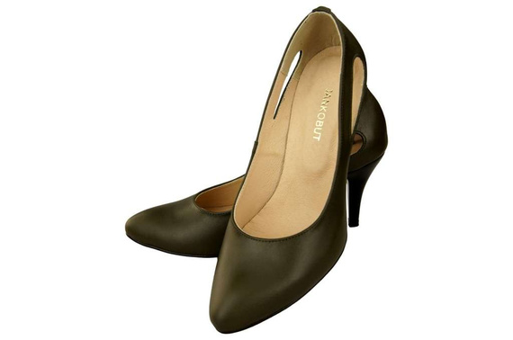 Dámská obuv Olive Leather pumps 166 ElitaBut