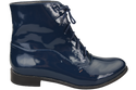 Dámské kozačky námořnicky modré lakované jaro/podzim přírodní kůže 155 L ElitaBut