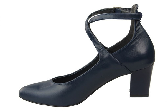 Dámská obuv Navy blue Natural leather 118 ElitaBut