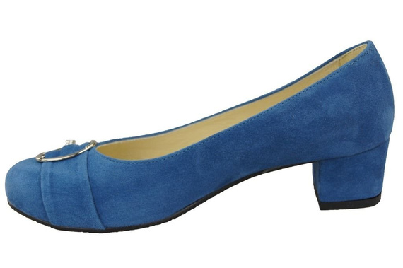 Dámská obuv Blue Suede Natural Leather pumps 135 ElitaBut