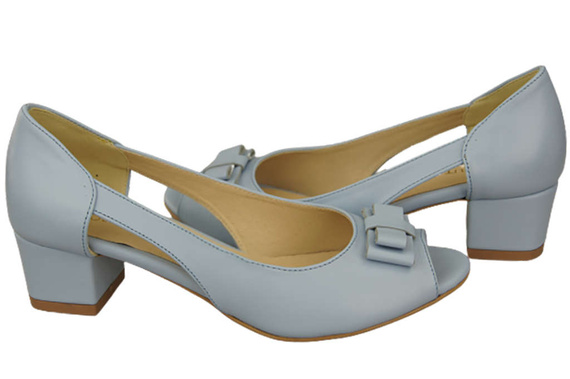 Dámská obuv Sandály Light Blue Natural Leather 145 ElitaBut