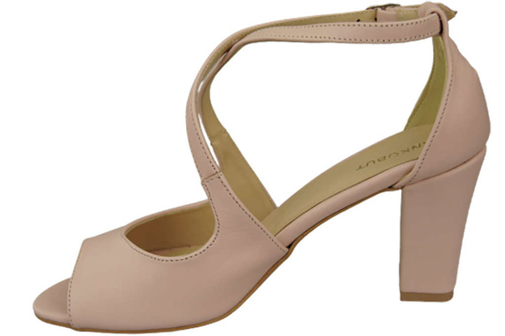 Dámská obuv Sandály Powder Pink Natural Leather 186 ElitaBut