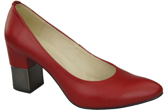 Dámská obuv Červené lodičky Přírodní kůže 144 ElitaBut
