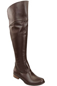 Obuv Dámské kozačky Chocolate Musketeers High over the knee natural leather 638 ElitaBut