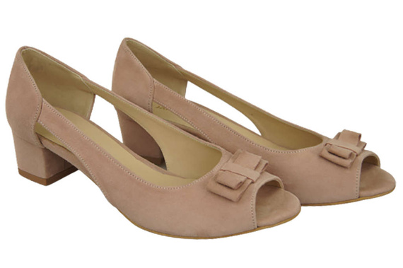 Dámské sandály Powder Pink Suede Natural Leather 145 Z ElitaBut