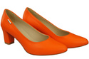 Klasické hladké dámské boty Pumpkinkin Orange in Natural Leather 213 ElitaBut