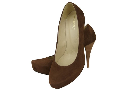 Dámská obuv Hnědá semišová přírodní kůže 644 ElitaBut
