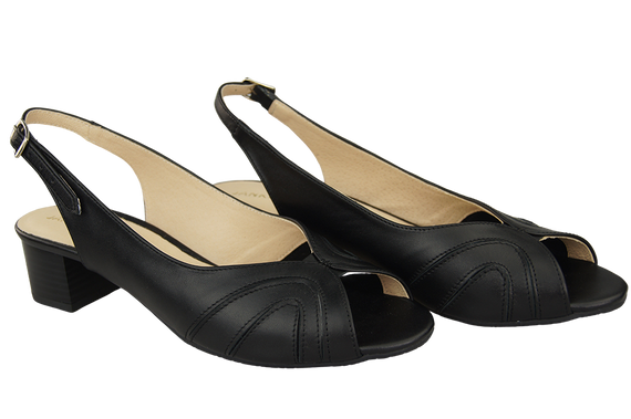 Dámská obuv Přírodní kůže Sandály Black 991 ElitaBut