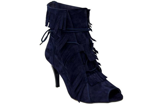 Dámská obuv Dámské lodičky s vysokou špičkou ze semišové kůže Námořnická modř 964 ElitaBut