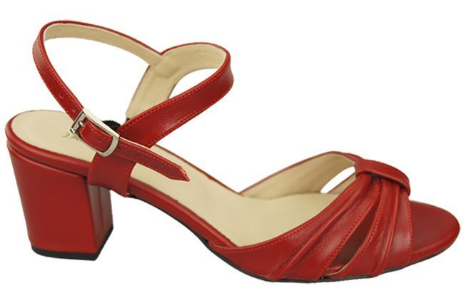 Dámská obuv Sandály Červená přírodní kůže 168 ElitaBut