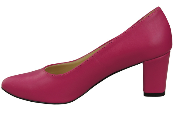 Klasické hladké dámské boty z fialové přírodní kůže 213 ElitaBut