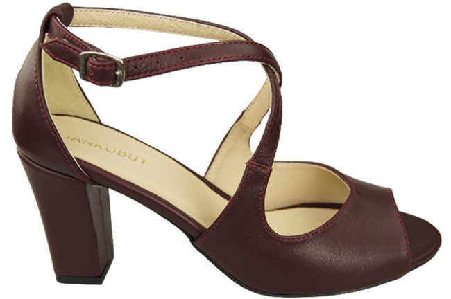 Dámská obuv Sandály Maroon Natural Leather 186 ElitaBut