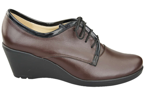 Obuv Dámské polobotky On Anchor přírodní kůže Chocolate 181 ElitaBut