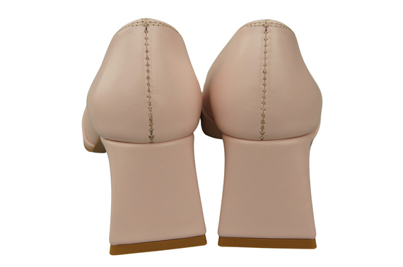 Dámské Lodičky Pudrově růžová Pravá Kůže Špičatá Špička Podpatek ElitaBut 221