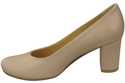 Dámské boty Classic Cappuccino Light Natural Leather Almond Nose pumps 201 ElitaBut