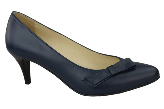 Dámská obuv Dámské lodičky Přírodní kůže Námořnická modř 989 ElitaBut