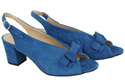Dámská obuv Sandály Modrá semišová kůže 148 ElitaBut