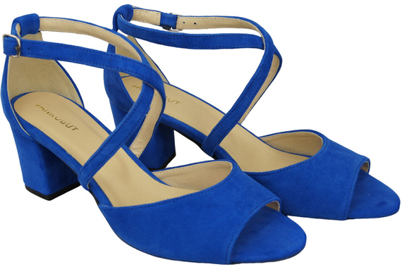 Dámská obuv Azure leather Suede sandals 111 ElitaBut