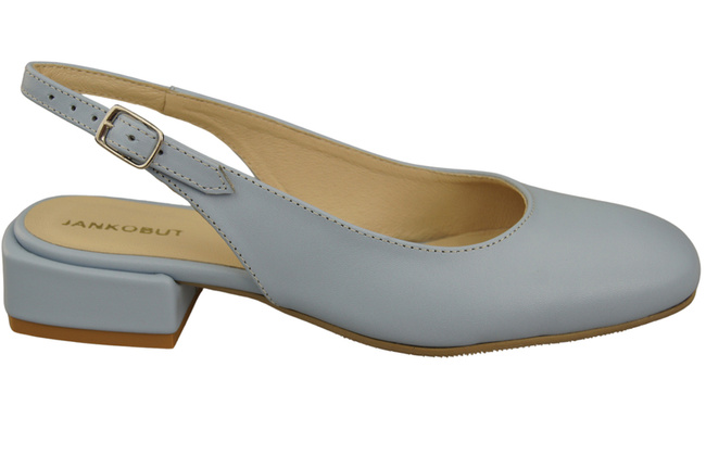 Dámská obuv Sandály Bright Blue Flat Heel Natural Leather 206 ElitaBut