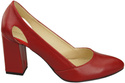 Dámská obuv Dámské lodičky Červená přírodní kůže 184 ElitaBut