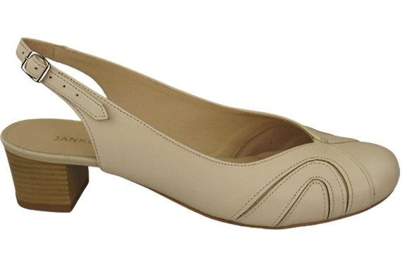 Dámská obuv Přírodní kůže Sandály Béžová 842 ElitaBut