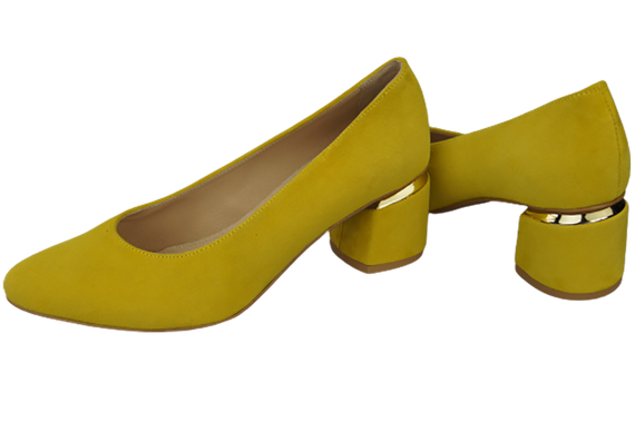 Dámské lodičky Lemon z přírodní semišové kůže 143 Z ElitaBut