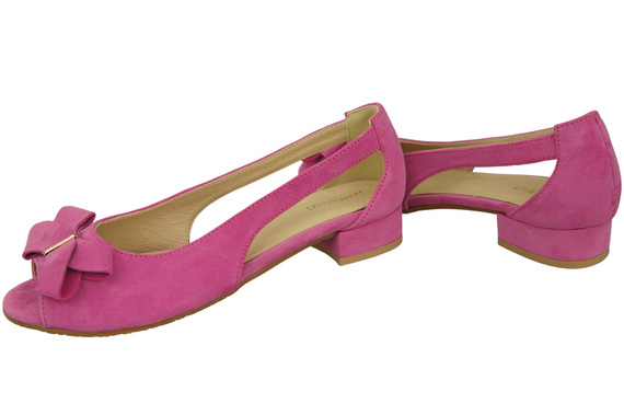 Dámské sandály Fuchsia Natural Suede Leather 994 Z Kombinace stylu a pohodlí ElitaBut