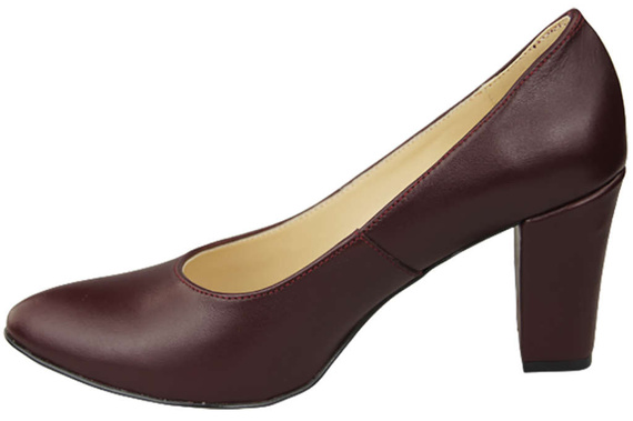 Dámská obuv Maroon Natural Leather pumps 170 ElitaBut