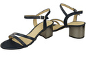 Dámská obuv Navy Blue Natural Leather 197 Smyslně odhalující sandály ElitaBut