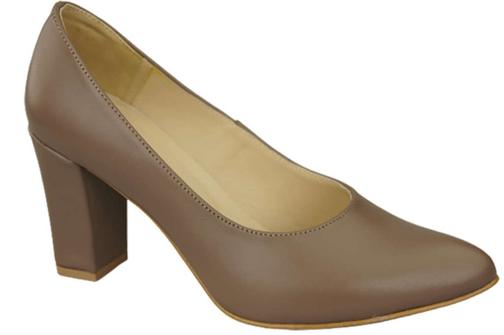 Dámská obuv Cappuccino lodičky Přírodní kůže 170 ElitaBut