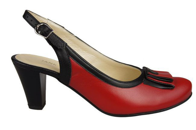 Dámská obuv Přírodní kůže Sandály Červená 841 ElitaBut