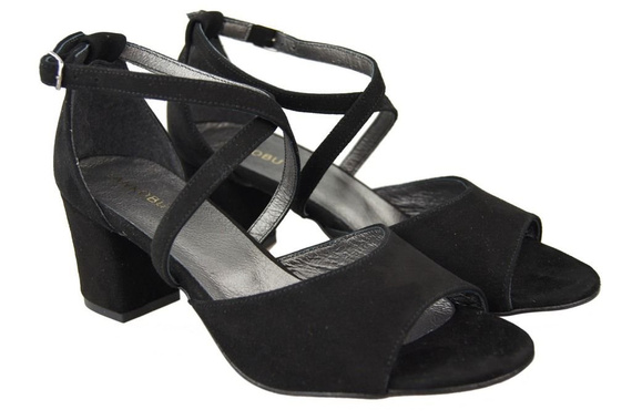 Dámská obuv Sandály Černá přírodní kůže 111 ElitaBut