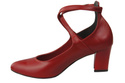 Dámská obuv Dámské lodičky Červená přírodní kůže 118 ElitaBut