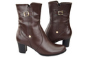 Dámské boty Chocolate Warmed Natural Leather 882 Z ElitaBut