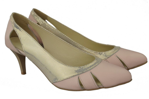 Dámská obuv Pink-Gold Natural Leather 995 ElitaBut
