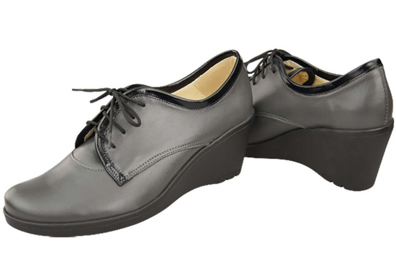 Obuv Dámské vysoké podpatky z přírodní kůže Graphite 181 ElitaBut