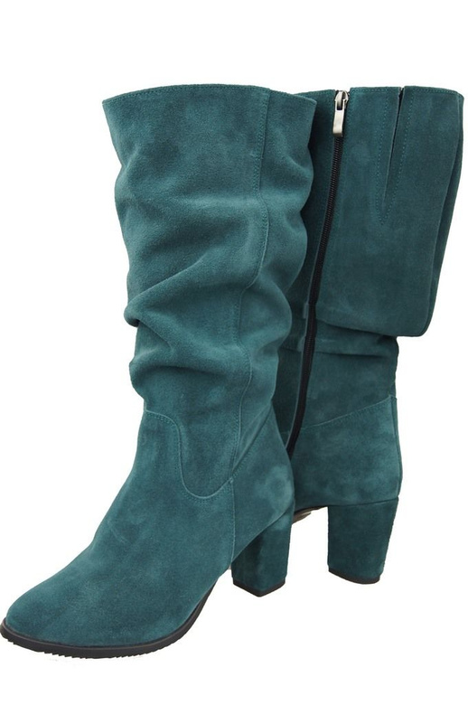 Dámské kozačky Malachite přírodní kůže Velour 141 ElitaBut